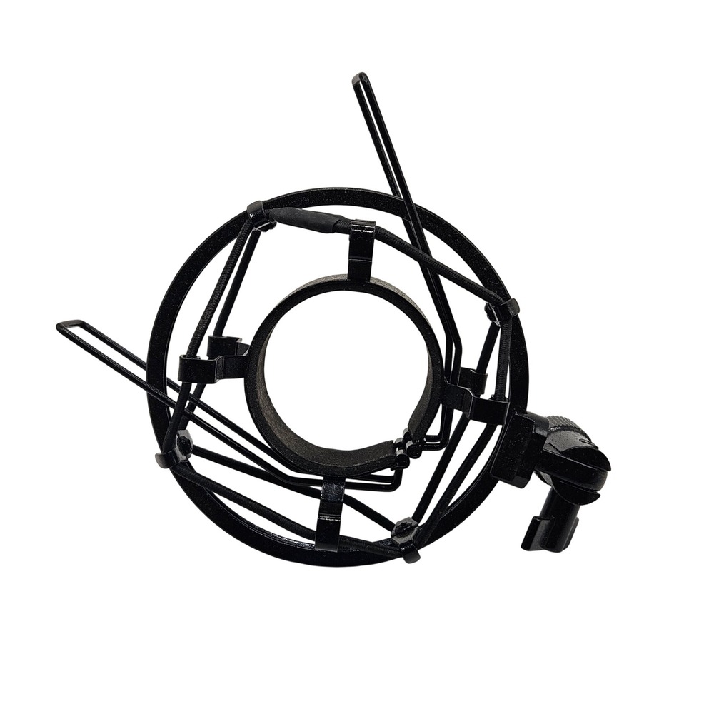 Universal Microphone Shock Mount Black Metal Vibration Isolation Spider Mount